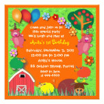 Birthday Invitation: 004 Farm