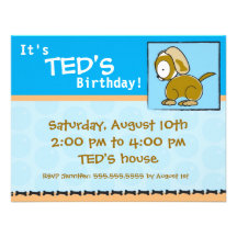 Birthday Invitation Puppy