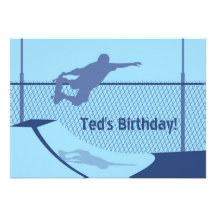 Birthday Invitation - Skateboard