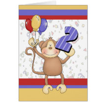 Birthday Monkey Card
