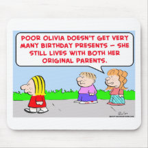 birthday original parents mouse pads