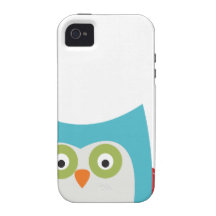 Birthday Owl with Balloon Vibe iPhone 4 Case