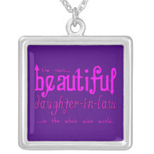 Birthday Party Christmas Beautiful Daughter in Law Pendants