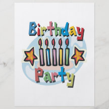 Birthday Party Invitation Flyers