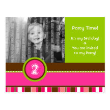 Birthday Party Invitation | Postcard