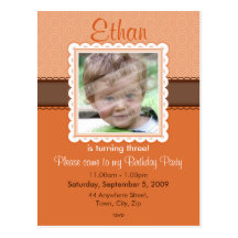 BIRTHDAY PARTY INVITATION :: prettily 6 Postcard