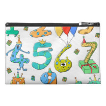 Birthday Party Numbers Travel Accessories Bag