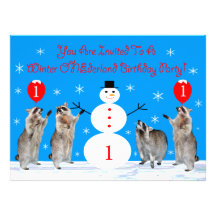 Birthday Party "Winter ONEerland" Invitation