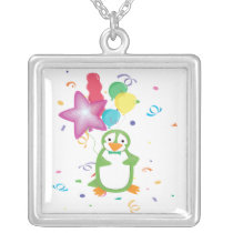 Birthday Penguin Necklace necklaces