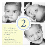 Birthday Photo Squares Personalised Invites