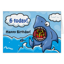 Birthday Shark Greeting Cards