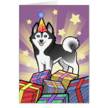 Birthday Siberian Husky / Alaskan Malamute Greeting Cards