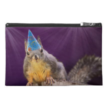 Birthday Squirrel Photo Travel Accessories Bags