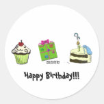 Birthday stickers