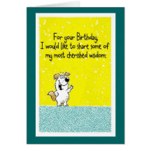 Birthday Wisdom Greeting Cards