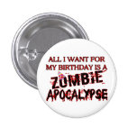 Birthday Zombie Apocalypse Pins