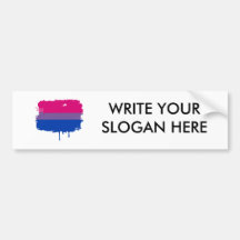 Bisexual Pride Colours Bumper Stickers