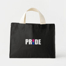 BISEXUAL PRIDE WORD FLAG BAGS