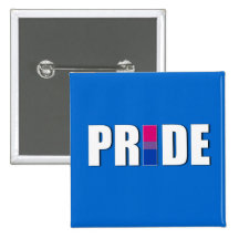 BISEXUAL PRIDE WORD FLAG BUTTONS