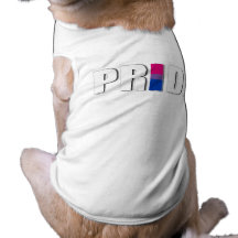BISEXUAL PRIDE WORD FLAG -.png Doggie T Shirt