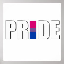 BISEXUAL PRIDE WORD FLAG -.png Poster