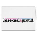 Bisexual&proud White Card