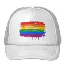 BISEXUALS ARE CONFUSED BY YOUR PREJUDICE TRUCKER HAT