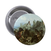 Bison Dance by Karl Bodmer Buttons