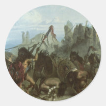 Bison Dance by Karl Bodmer Stickers