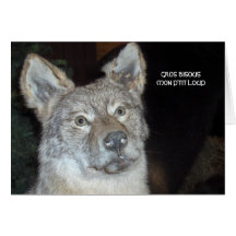 bisous mon p'tit loup carte