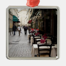 Bistro in Paris 2 Christmas Ornaments