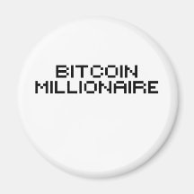 Bitcoin Millionaire Fridge Magnet