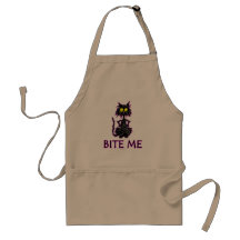 Bite Me! Cat Gift Designs Apron