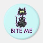 Bite Me! Cat Gift Designs Fridge Magnets