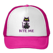 Bite Me! Cat Gift Designs Trucker Hat