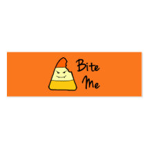 Bite Me Halloween Small Bookmarks Favours Business Cards