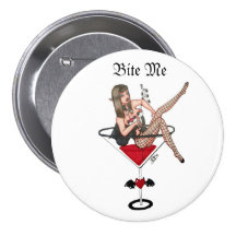 Bite Me Pinback Buttons