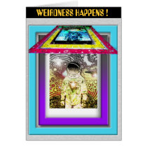 Bits of Space WEIRDNESS HAPPENS ! Gift/Party Card cards
