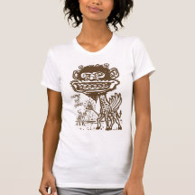 Bizarre Giraffe in Egypt Tee Shirts
