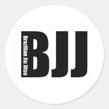 BJJ - Brazilian Jiu Jitsu Round Stickers