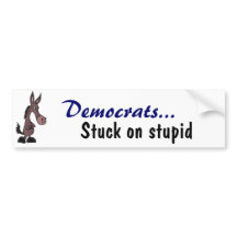 BK- Funny Donkey Political Bumper Sticker