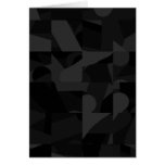 Black Abstract Pattern. Greeting Card