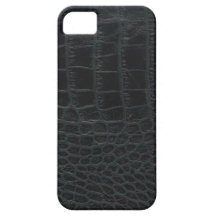 Black Alligator Skin iPhone 5 Case