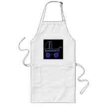 Black and Blue Baby Stroller. Apron