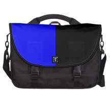 Black and Blue Split Color Laptop Bags