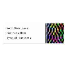 Black and Bright Colors Abstract Graphic Pattern. Business Cards