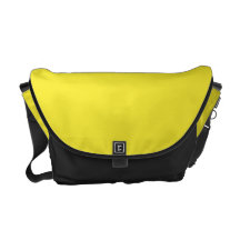 Black and bright yellow messenger bag