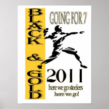 black and gold poster