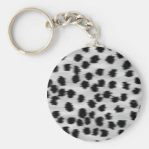 Black and Grey Cheetah Print Pattern. Key Chains