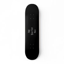 Black and Grey. Custom Text in a Gothic Font.